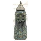 Vintage German Beer Stein w/ lid