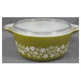 Pyrex Crazy Daisy Covered Casserole 4x11x9