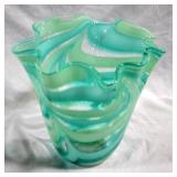 Art Glass Vase 9" x 10"