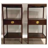 Pair Waterford (Lychburg, VA) 1 Drawer Tables