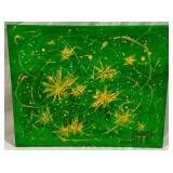 "Stars in Green Space" by Danny Ricketts on canvas