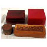 4 Wooden Boxes