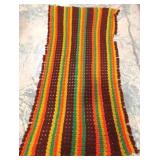 Hand Made Vintage Afghan 74 x 36