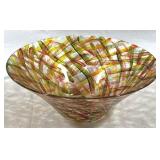 Art Glass Bowl - 3" x 8"
