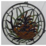 ROUND STAINED GLASS WINDOW 18"