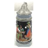 Vintage German Beer Stein w/ lid