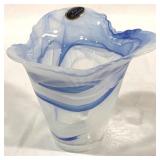 Murano Art Glass Vase 4.75" Tall