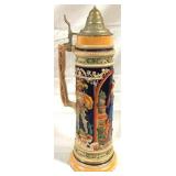 Vintage Gerz 3L German Beer Stein w/ lid