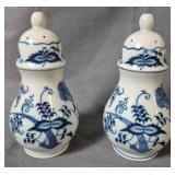 Pair Blue Danube Blue Onion Shakers