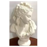 Woman Bust Statue - 22" Tall