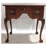 Chippendale Banded Inlay Claw Foot Lowboy