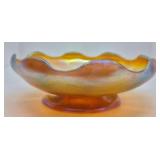 Tiffany Favrile Art Glass Footed Bowl