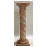 Marble Pedestal, 3 Part Form 30" Tall