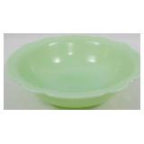 Jadeite Bowl 2.5x8.5", uranium glass