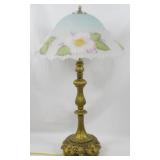Mosser Glass Hand Painted Lamp 27"