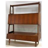 Saginaw Mid-Century Walnut Wall Unit