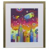 NY SKYLINE GICLEE BY PETER MAX