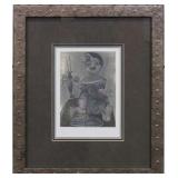 BOY W/ LOBSTER 8/100 SIGNED PRINT BY PABLO PICASSO