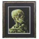 SKELETON SMOKING A CIGARETTE GICLEE BY VINCENT VAN