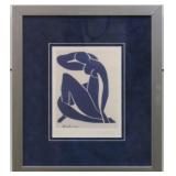 BLUE NUDE 46/50 SIGNED PRINT BY HENRI MATISSE