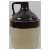 Vintage Brown & White Jug 14"