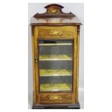 Rosewood inlaid music cabinet
