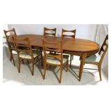 Lane Rhythm MCM Walnut 7pc Dining Set