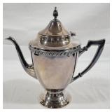 Silver on Copper Teapot by National