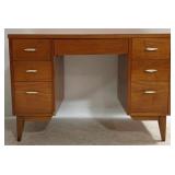 Lane Mid-Century Walnut Kneehole Desk