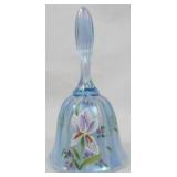 Fenton Hand Painted Bell 7" Signed