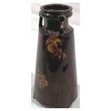 Antique Brown Glaze Art Pottery Vase 10"