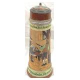 Vintage German Beer Stein w/ inlay lid