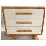 Modern History Bamboo 3-Drawer Accent Chest