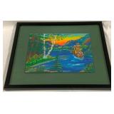 "Harbor of Dreams" Oil on Board, Bertha Hillmann