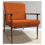 Vintage Mid-Century Lounge Chair in Orange