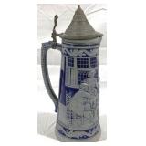 Vintage German Beer Stein w/ Lid