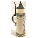 Vintage Hauber & Reuther German Beer Stein w/lid