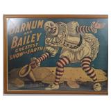 Vintage Barnum and Bailey Circus Poster 25x33