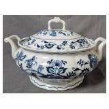 Blue Danube Blue Onion Covered Tureen