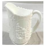 Imperial Milk Glass Pitcher 7"