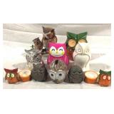 Assorted Group Owl Figurines