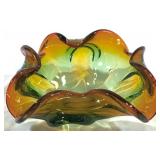 Murano Art Glass Bowl 10"