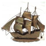 Brass Ship Figure 12 x 10