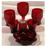 Group Ruby Red Glass