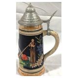 Vintage German Beer Stein w/ lid