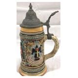 Vintage German Beer Stein w/ lid