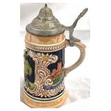 Vintage German Beer Stein w/ lid