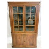 19th Century Walnut Corner Cupboard