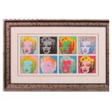 MARILYN MONROE 10 HEADS GICLEE BY PETER MAX