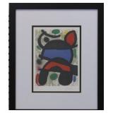 BEHIND THE MIRROR PRINT PLATE SIGN BY JOAN MIRO